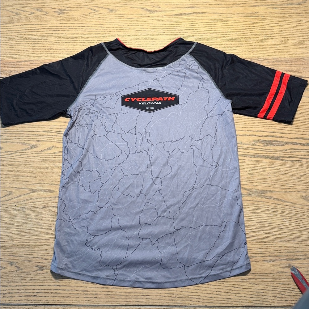 Men's Grey & Black Cyclepath Performance Cycling Jersey - Size Large